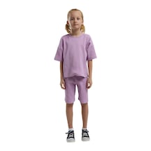 U.S. Polo Assn. Kız Çocuk Bermuda Takım Us2065 Mauve
