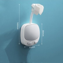 Primepickings Bir 1 Adet Abs Duş Standı Hiçbir Yumruk Bağlama Asılı Duş Başlığı Çocuklar Yağmur Püskürtü 2 Katlı Gri