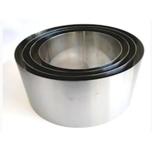 Yuvarlak 4 Lü Kek Pasta Kalıbı Derinlik 15cm Paslanmaz Krom 13cm 16cm 19cm 22cm Aile Boyu Inox