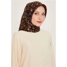 Armine %100 Twill Ipek Eşarp 9207d01-50 34-kahverengi,bej
