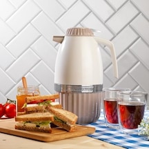 Hause 2 Litre Cam Termos-bej Açık Beyaz