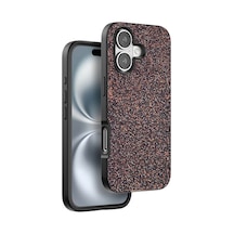 Onegif Apple İphone 16 Plus Bright Simli Kapak - Derin Mor 0.2M-Çok Renkli