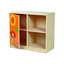 Figürlü Dolap 2 Bölmeli 1 Kapaklı Çok Renkli