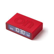 Lexon Flip Mini Şarj Edilebilir Alarm Saat Açık Kırmızı