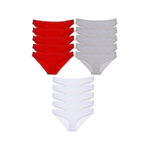 15 Adet Süper Eko Set Likralı Kadın Slip Külot 515 Beden: Xl Standart
