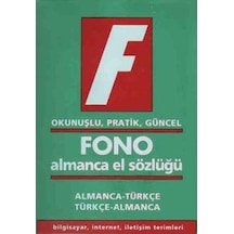 Fono Almanca El Sözlüğü- Fono Yayınları