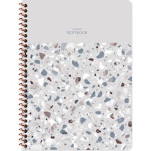 Keskin Color Terazzo Defter 16,5x22,5 80 Yp Çizgili Çok Renkli