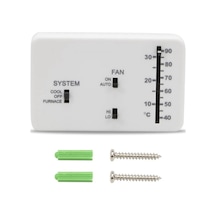 Dometic Araçları İçin Değişim Analog Rv Termostat Kontrol Paneli Seti - Beyaz Abs Malzeme, 10.21x6.4x2.2cm