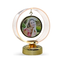 Büro Ev Ofis Hediyesi İçin 19x18cm Yuvarlak Led Fotoğraf Çerçevesi