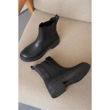 D0742 Soğuk Geçirmez Kışlık Kadın Bot & Bootie Siyah