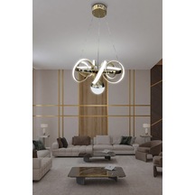 Kuzey 30 Cm Tek Toplu Modern Sarkıt Led Avize Çok Renkli
