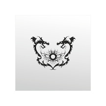 Folyo Sticker Ejderhalar 200cm Uzunluk Siyah