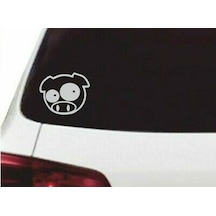 Otosticker Subaru Pig Manga Mascot Wrc Stickeri 2 Adet 11X10Cm