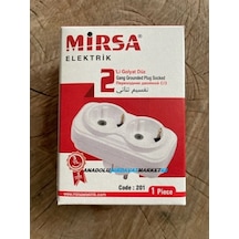 Mirsa 2Li Golyat Priz Fiş Topraklı Golyat Çoklayıcı Fiş Tse Li