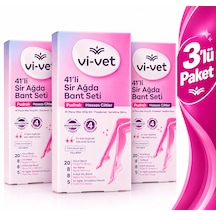 Vi-vet Hassas Cilt Pudralı 41'li Pudralı Sir Ağda Bant Seti X 3 Adet