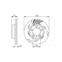 Porsche Panamera 4s Dizel 4.0 2016-2018 Bosch Arka Disk 330mm 2 Adet