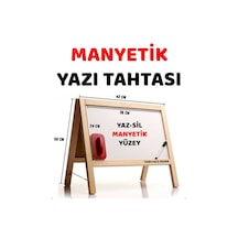 Masa Üstü Mini Manyetik Yazı Tahtası Ahşap