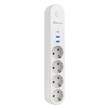 2 Usb+type-c Akım Çocuk Korumalı 4lü Priz 2mt Beyaz