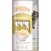 M-pets Creamy Skin Coat Somonlu Ve Tuna Balıklı Kedi Ödülü 4x15 Gr