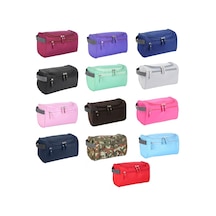 Sones Yatay Seyahat Tuvalet Malzemeleri Saklama Çantası Su Geçirmez Kozmetik Çantası Lacivert