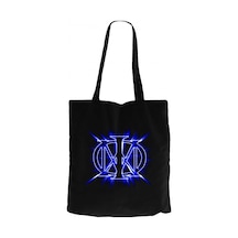 Dream Theater Blue Logo Siyah Kanvas Bez Çanta Siyah