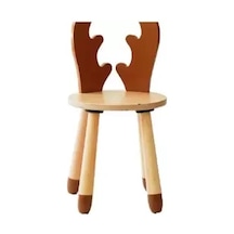 Wood&joy Renkli Hayvan Karakterli Sandalye Geyik - Mokka