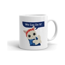 We Can Do It Baskılı Kupa Bardak Beyaz
