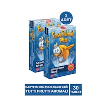 Easyfishoil Plus Balık Yağı Tutti Frutti Aromalı 30 Çiğnenebilir Jel 2 Adet