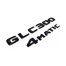 Benz Glc 300 Ve 4matic Piano Black Bagaj Yazısı Seti 2'li Paket 3m 3d Abs