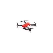 İlk Dronum Katlanır Çift Kameralı Tek Tuşla Iniş Kalkış Başlangıç Drone Model (2 Bataryalı, Kırmızı)