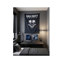 Owl Bag Call Of Duty Ghost Only Mask Style Desenli Tasarım Duvar Halısı