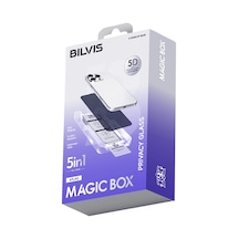 Apple İphone 13 Pro Max Bilvis 5in1 5d Magic Hayalet Cam Ekran Koruyucu - Siyah Renkli