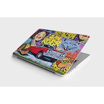 Laptop Sticker Notebook Pc Kaplama Etiketi Kırmızı Araba Graffiti