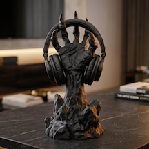 Happy3dworld İskelet El Figürlü Kulaklık Standı, 3d Baskı Gaming Masaüstü Dekor
