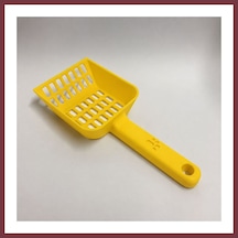 Storeşahin 3d Baskı Kedi Kumu Küreği - Geniş Hazneli Eleme Küreği-sarı Shn0720