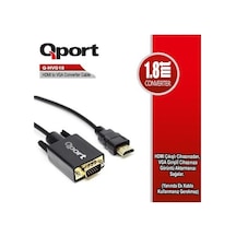 Qport 1.8metre Q-hvg18 Hdmı-vga Çevirici Kablo-212761