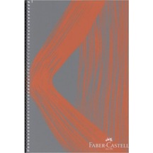 Faber Castell Pp Kapak Waves Spiralli Defter 80 Yp Çizgili 5075 000434-turuncu