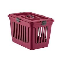 Pribor Kedi Ve Köpek Lüks Taşıma Çantası Üstten Girişli 44 X 29 X 30 Cm Bordo