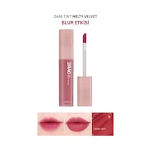 Uzun Süre Kalıcı, Bulaşma Yapmayan, Kadifemsi Bitiş Sunan Tint Dare Tint Melty Velvet Rosy Lofi Çok Renkli