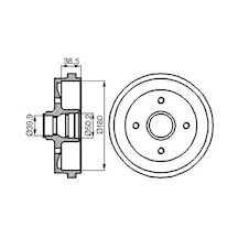 Bosch 0986477002 Fren Kampanasi 171501615 171501615a 171501615b