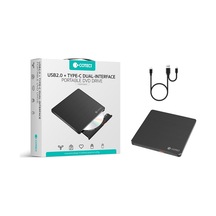 Çift Bağlantılı Usb 2.0 & Type-c Harici Dvd-rw Yazıcı Ve Okuyucu