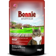 Bonnie Jelly Dana Etli Pouch Yetişkin Kedi Yaş Mama 100 G