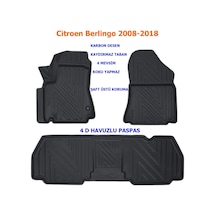 Citroen Berlingo 2008-2018 4d Premium Havuzlu Paspas
