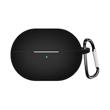 Huawei Freebuds Pro 3 Kılıf Askılı Mat Silikon Siyah Freebuds Pro 3 İle Uyumlu Kılıf - Siyah