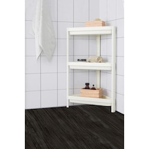 3 Katlı Köşeli Banyo Rafı Çok Amaçlı Beyaz Raf Ünitesi