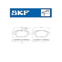 Skf Ön Fren Balatası Opel Combo D 12 Punto Evo 1.3-1.4-1.6d Mtj 09 500-500c 1.3dmj 10 Vkbp 80766 E 95518218 77365468 71770012 77366530