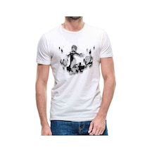 Anime One Punch Man Baskılı Beyaz Erkek Tshirt (530992033)
