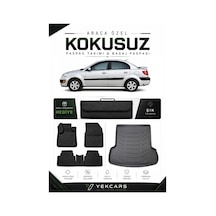 Kia Rio Sedan 2006 Model Aracınıza Özel 4d Karbonlu Kauçuk Paspas Takımı Ve Bagaj Havuzu