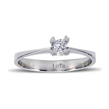 Lova G Renk 0,10 Karat Pırlanta Tektaş Yüzük - 1030081 Lova G Renk 0,10 Karat Pırlanta Tektaş Yüzük - 1030081