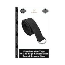 Premium Woo Yoga Yk-200 Yoga Kemeri Siyah Destek Esneme Spor